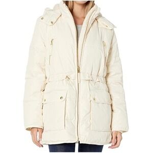 J. Crew Cream Puffer Jacket XS - No Hood